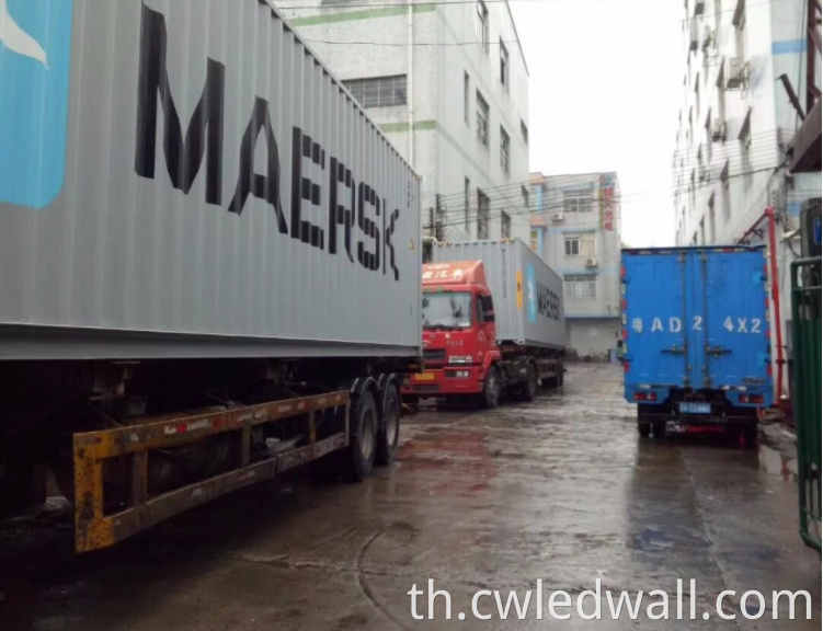 ภาชนะบรรจุผนัง LED Led Wall Loading container